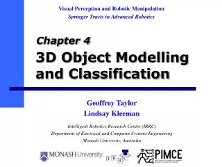 3D Object Modelling and Classification