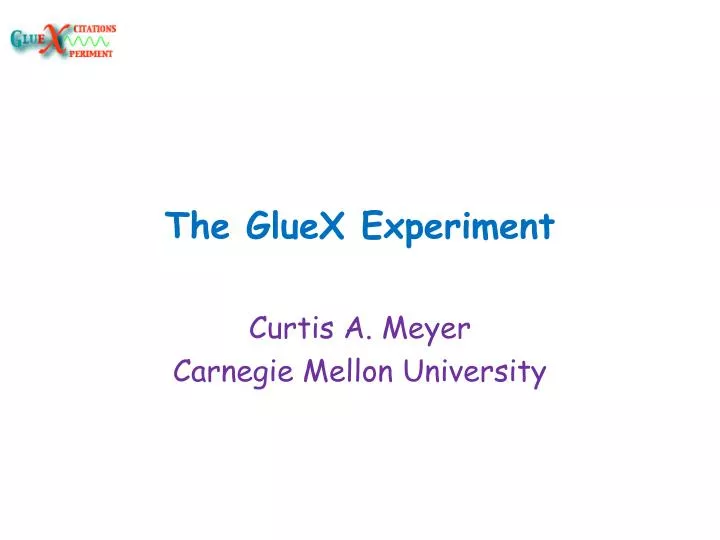 the gluex experiment