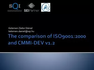 The comparison of ISO9001:2000 and CMMI-DEV v1.2