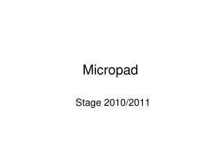 Micropad