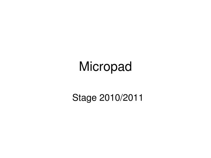 micropad