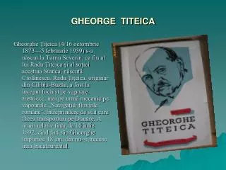 GHEORGE TITEICA