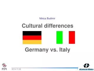 Cultural differences Germany vs. Italy