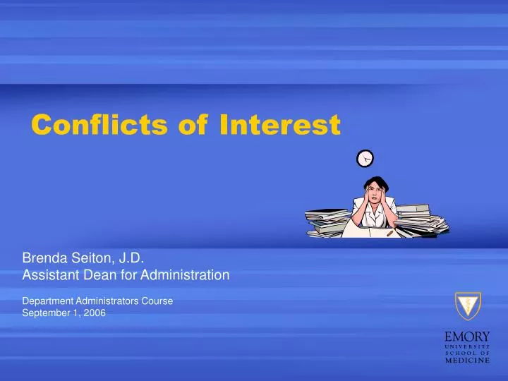 conflicts of interest