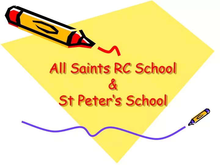 all saints rc school st peter s school