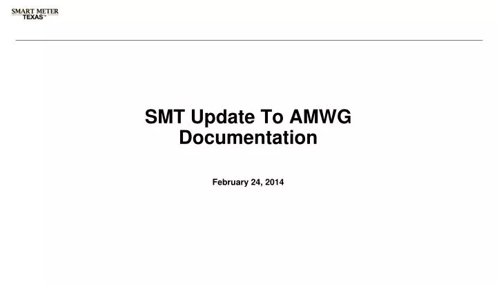 smt update to amwg documentation