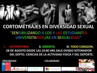 CORTOMETRAJES EN DIVERSIDAD SEXUAL