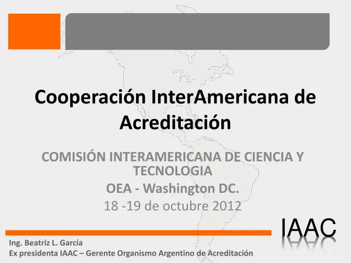 cooperaci n interamericana de acreditaci n
