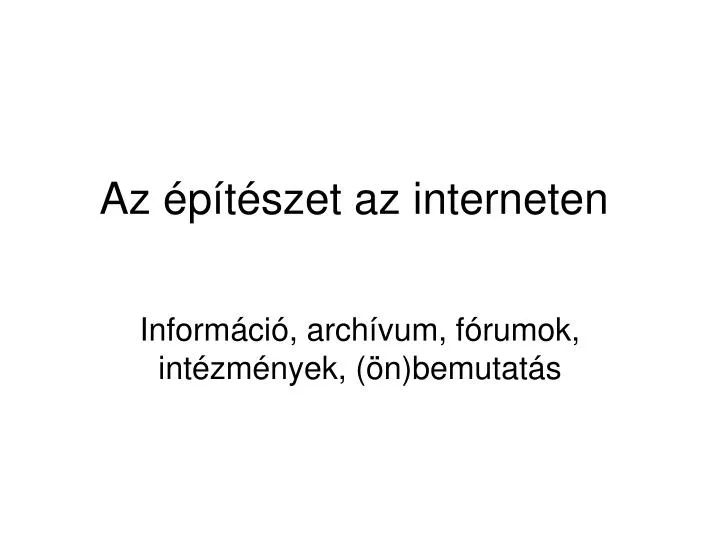 az p t szet az interneten