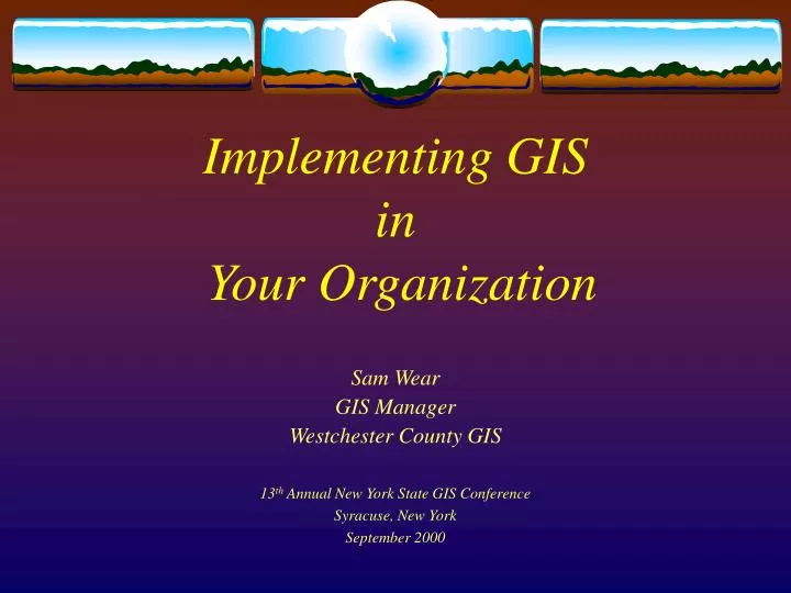 implementing gis in your organization