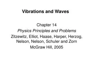 Vibrations and Waves