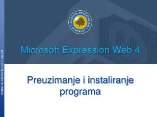 preuzimanje i instaliranje programa