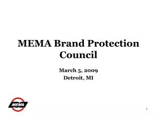 MEMA Brand Protection Council