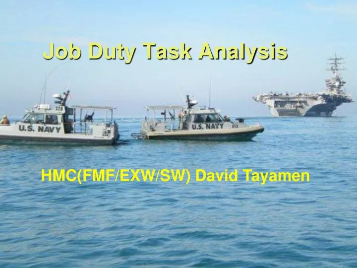 job duty task analysis