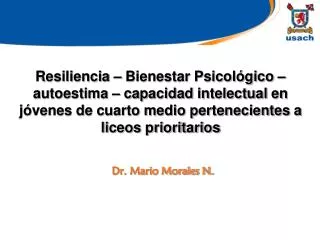 Dr. Mario Morales N.