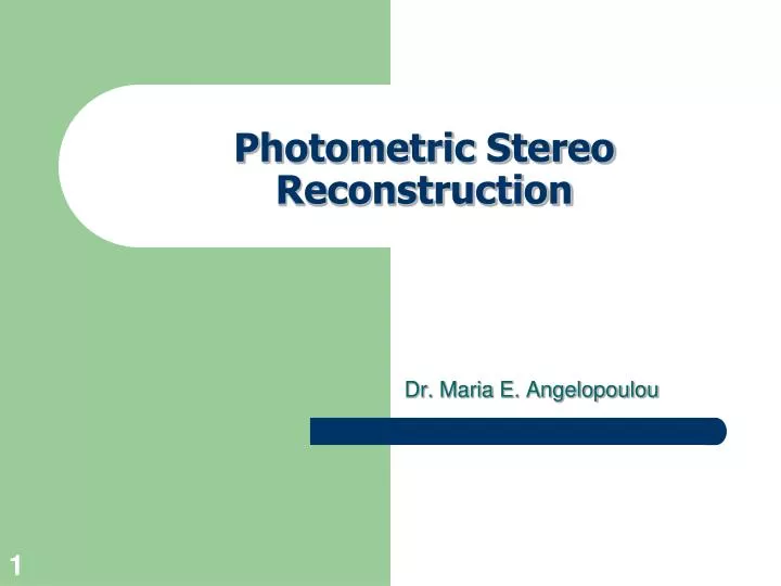 photometric stereo reconstruction