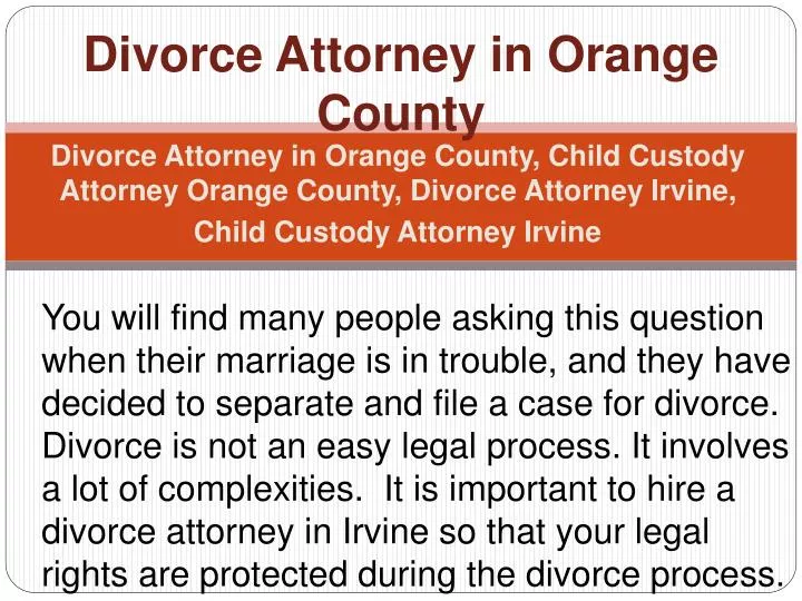 divorce attorney in orange county