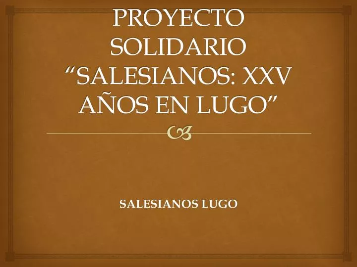 proyecto solidario salesianos xxv a os en lugo