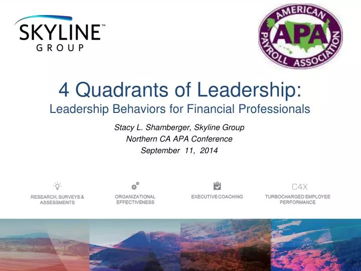 stacy l shamberger skyline group northern ca apa conference september 11 2014