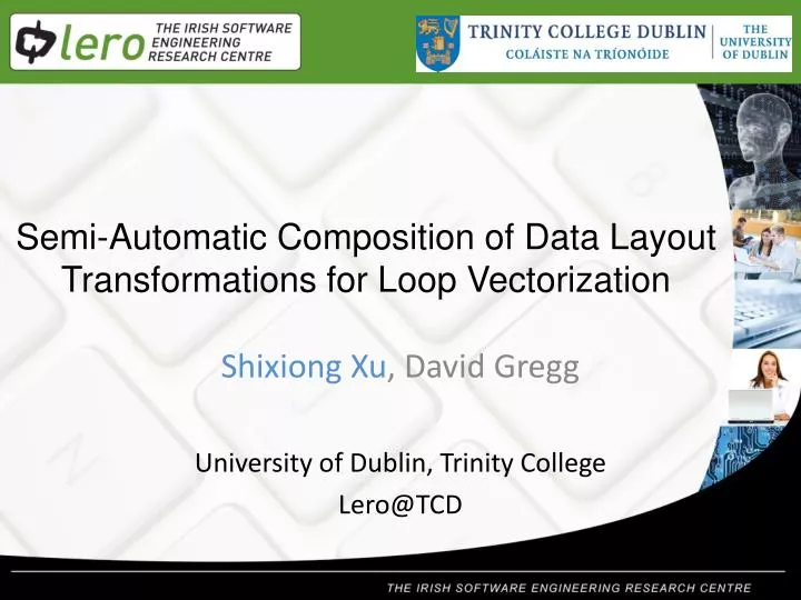 semi automatic composition of data layout transformations for loop vectorization