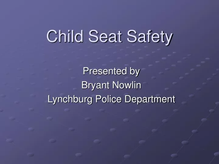 child seat safety