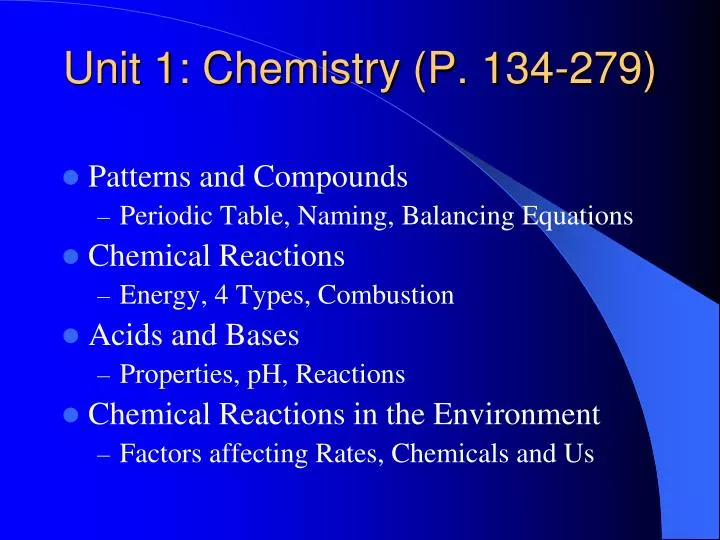unit 1 chemistry p 134 279