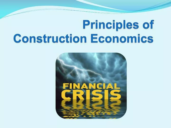 principles of construction economics