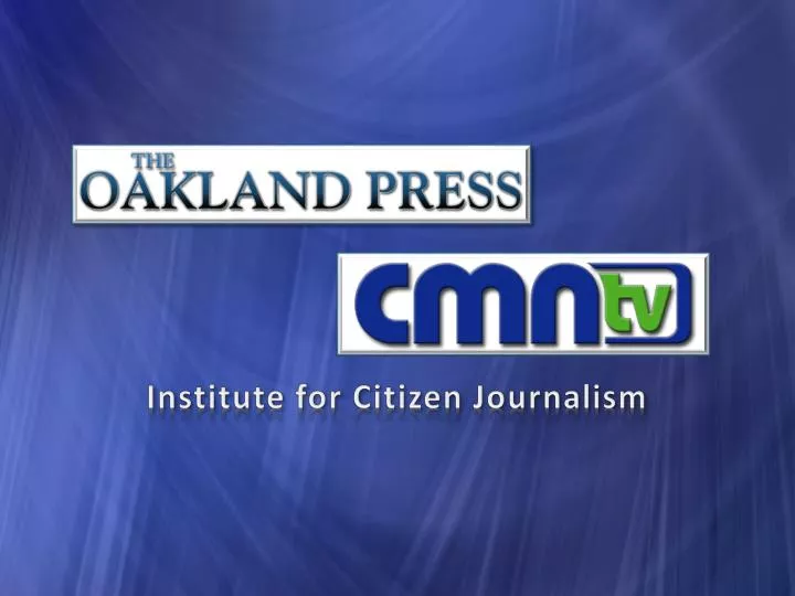 institute for citizen journalism