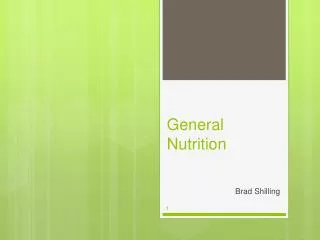 General Nutrition