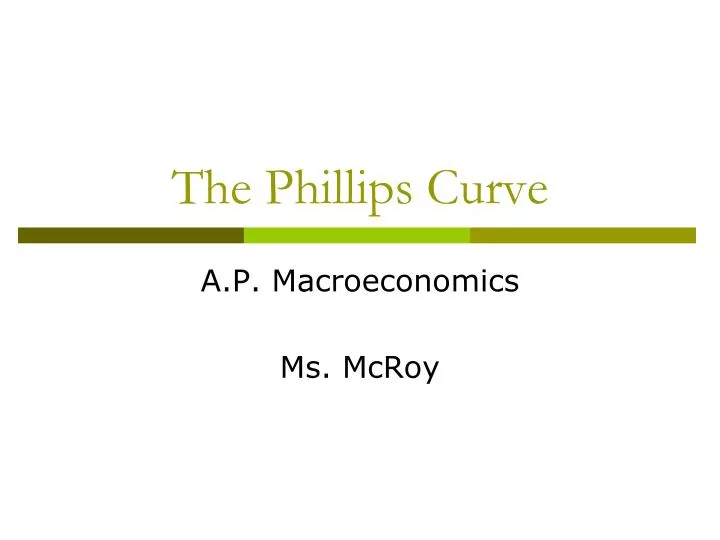 the phillips curve