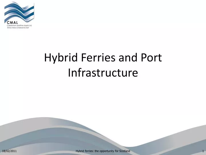 hybrid ferries and port infrastructure