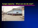 Surge capacity: What can we do now? - slide 1