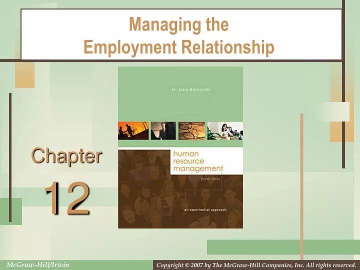 managing the employment relationship