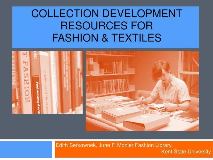 collection development resources for fashion textiles