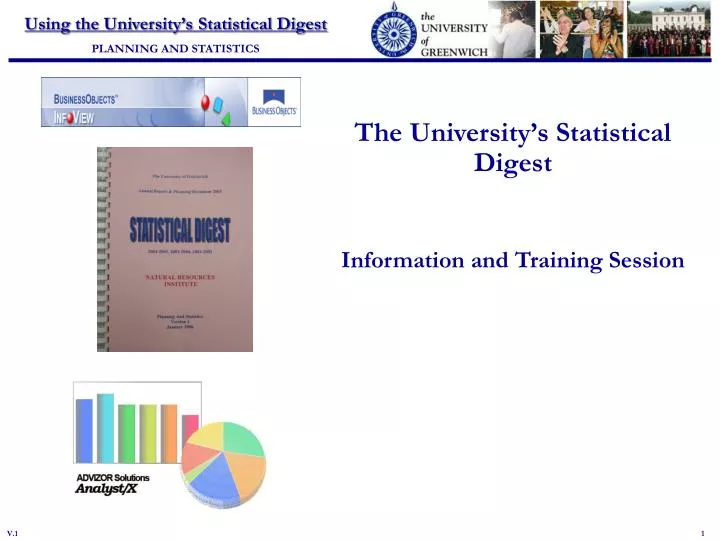 the university s statistical digest information and training session