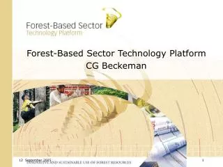 Forest-Based Sector Technology Platform CG Beckeman