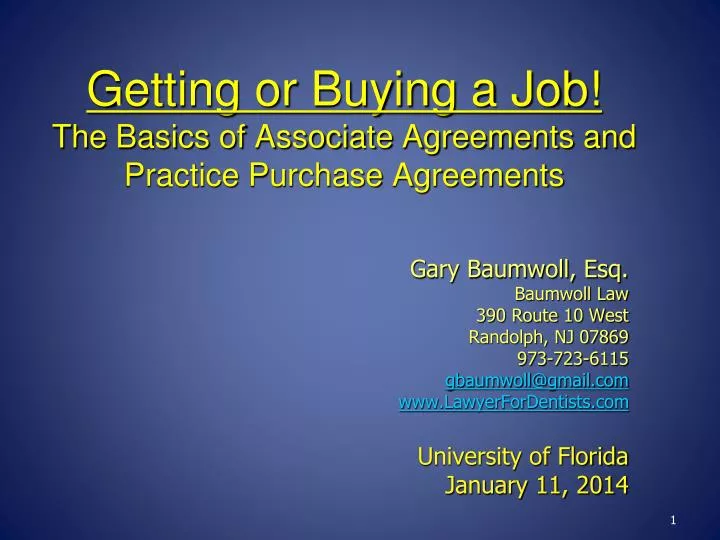 getting or buying a job the basics of associate agreements and practice purchase agreements