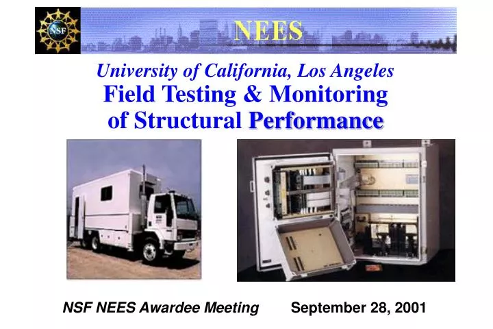 university of california los angeles field testing monitoring of structural performance