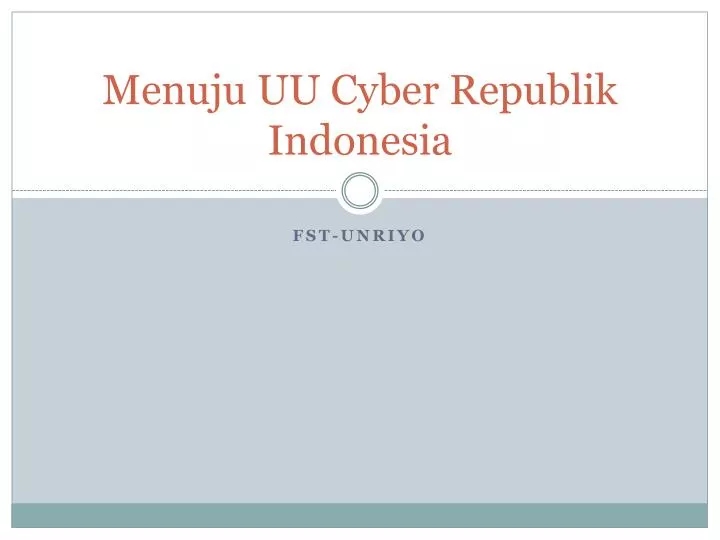 menuju uu cyber republik indonesia