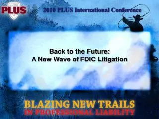 Back to the Future: A New Wave of FDIC Litigation