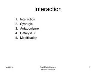 interaction