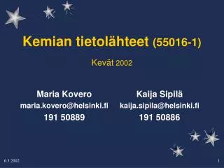 Kemian tietolähteet (55016-1)