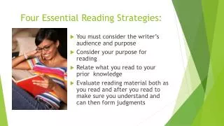 Four Essential Reading Strategies:
