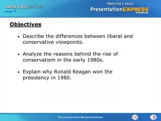 Describe the differences between liberal and conservative viewpoints.