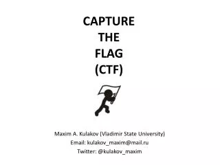 CAPTURE THE FLAG (CTF)