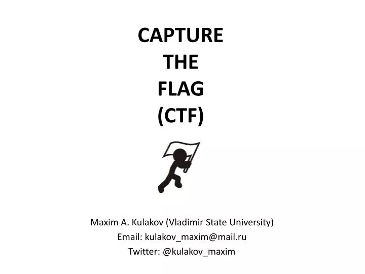 capture the flag ctf