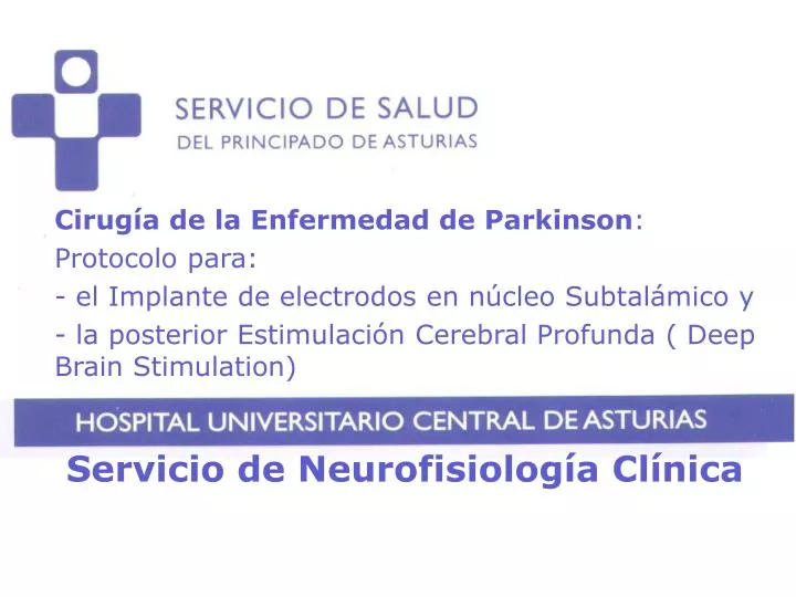 servicio de neurofisiolog a cl nica