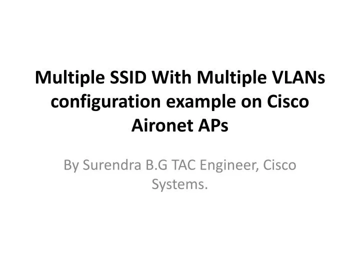 multiple ssid with multiple vlans configuration example on cisco aironet aps