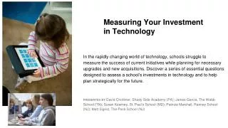 Measuring Your Investment in Technology