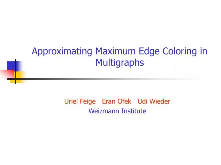 approximating maximum edge coloring in multigraphs